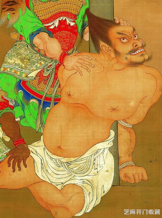 明 商喜《关羽擒将图》