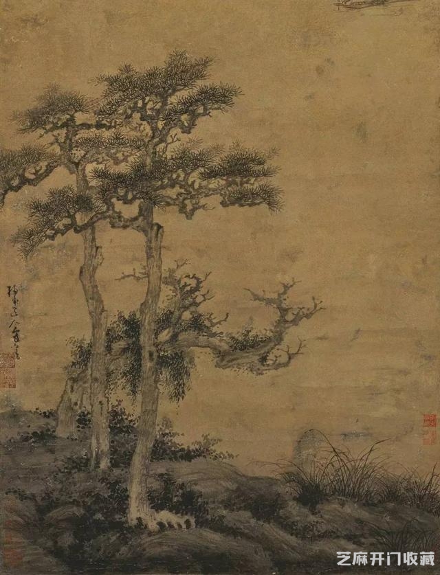 不容错过的中国名画——元·吴镇《洞庭渔隐图》
