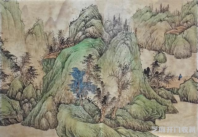 元 吴镇《山水册页》