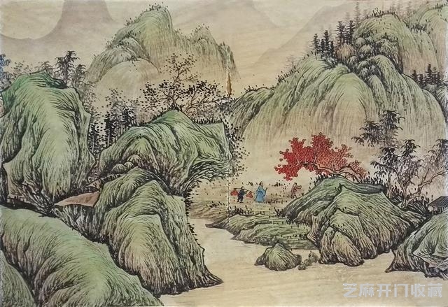 元 吴镇《山水册页》