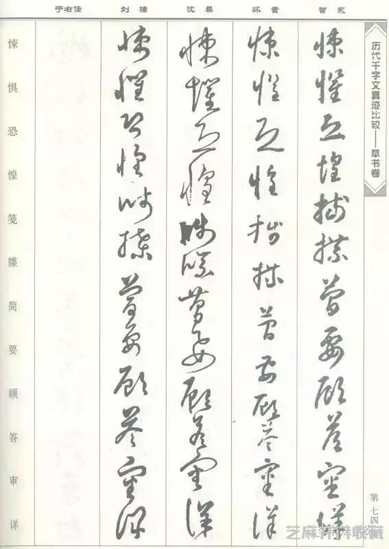 智永怀素沈粲刘墉于右任《草书千字文》