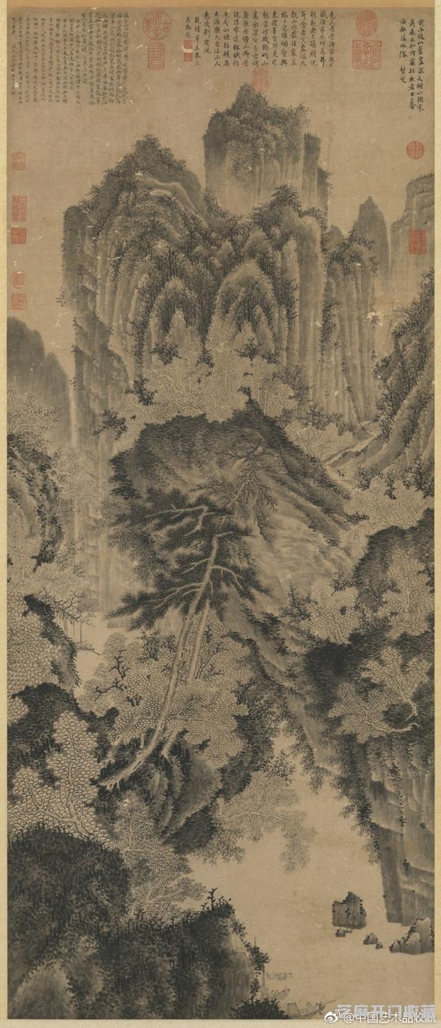 明 王绂《墨笔山水》