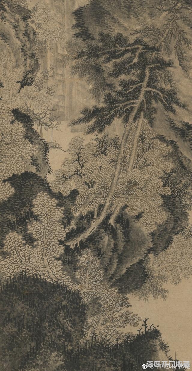 明 王绂《墨笔山水》