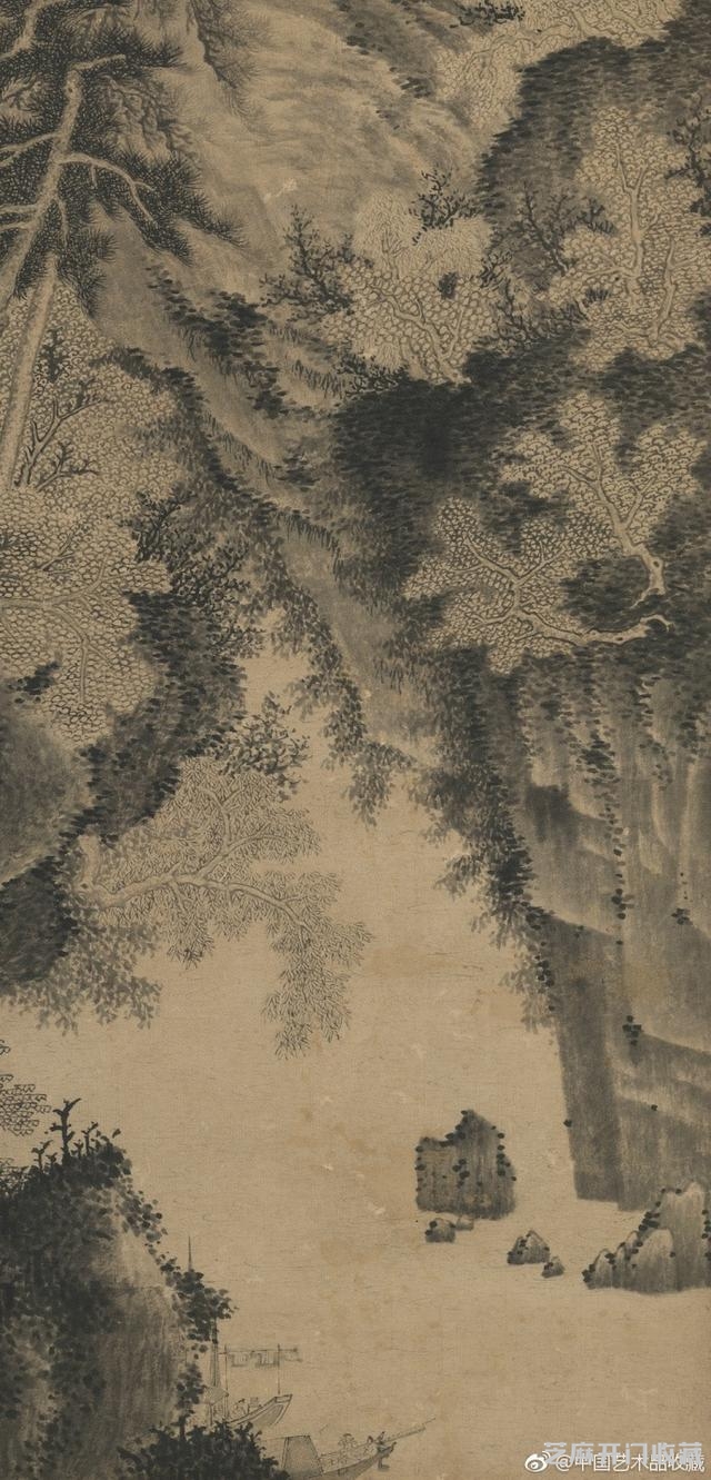 明 王绂《墨笔山水》