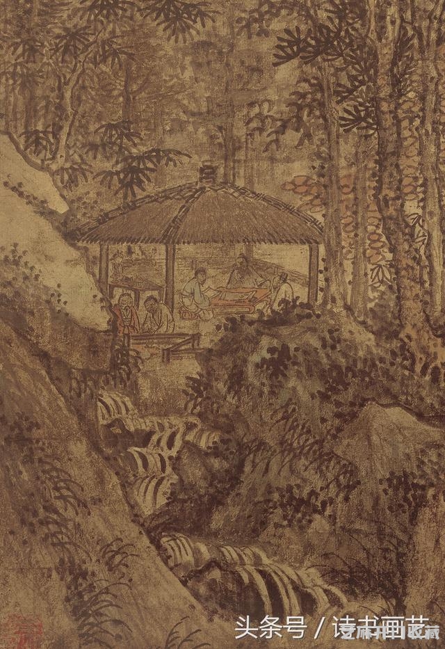 明 王绂《山亭文会》图