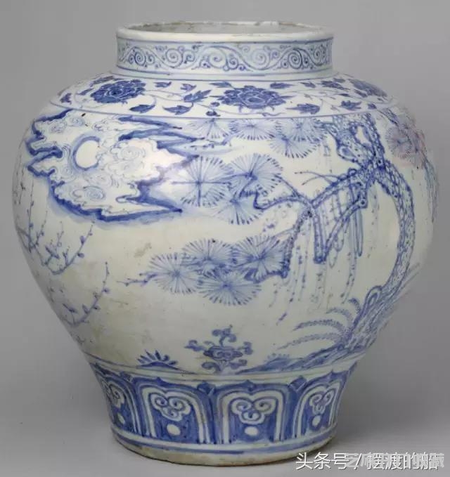 空白期青花瓷器