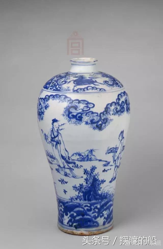 空白期青花瓷器