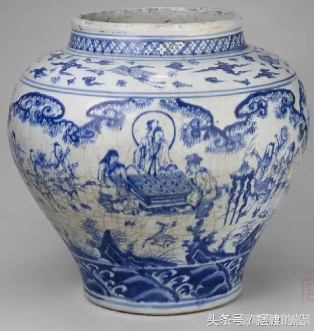 空白期青花瓷器