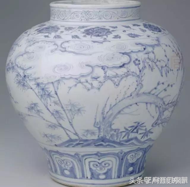 空白期青花瓷器