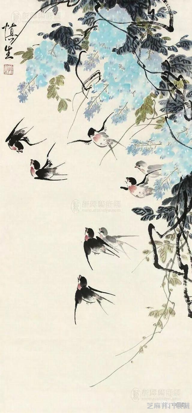 他画的花鸟画连张大千也甘拜下风——小写意花鸟画大师汪慎生