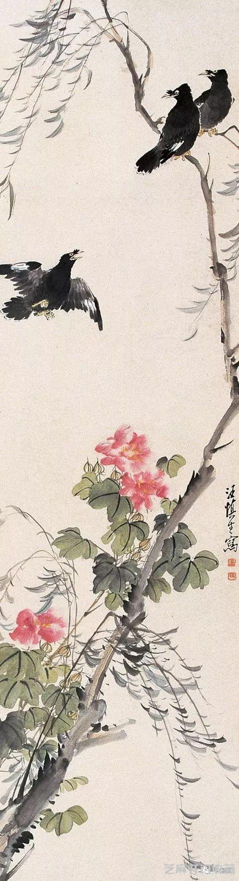 他画的花鸟画连张大千也甘拜下风——小写意花鸟画大师汪慎生