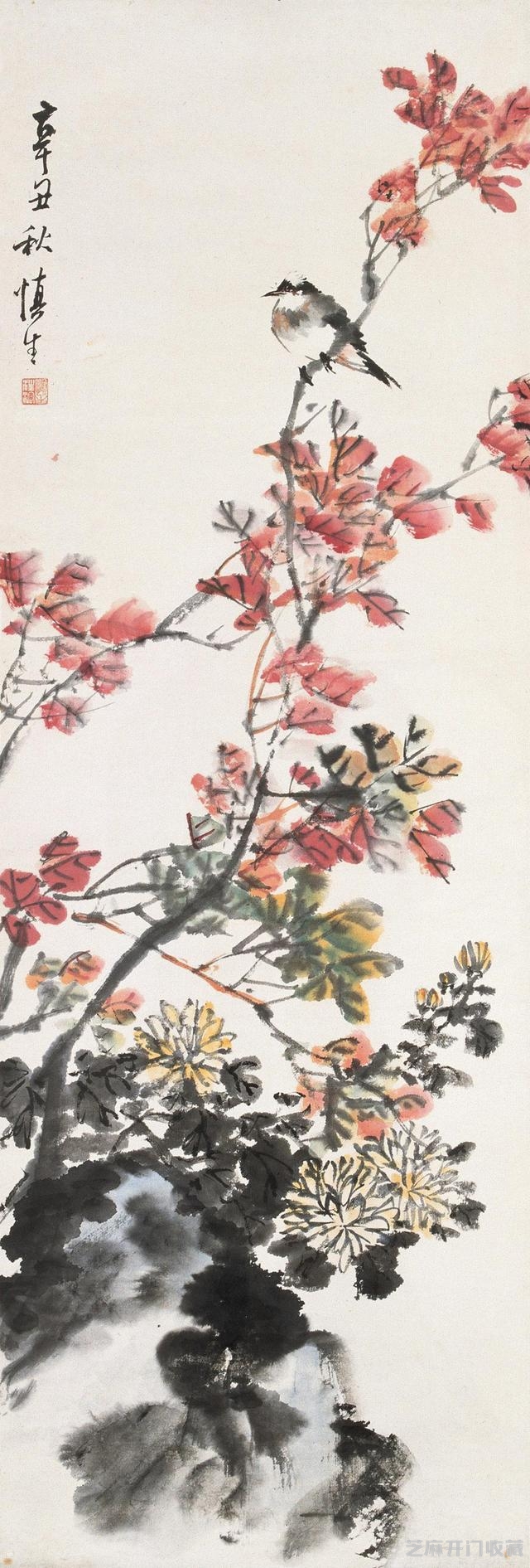 汪慎生花鸟作品欣赏