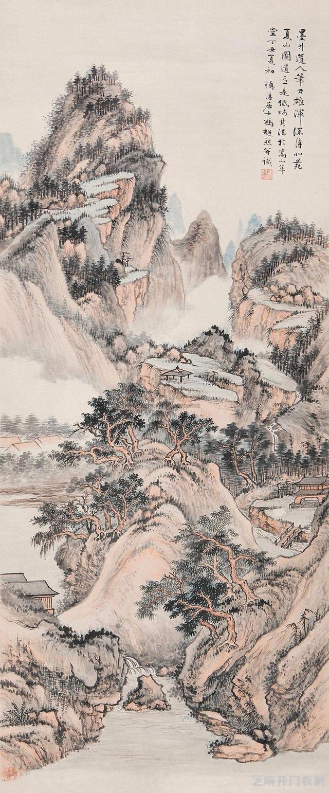 冯超然二十五幅山水作品画欣赏