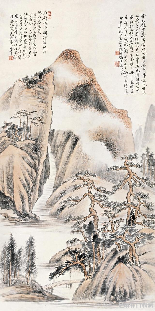 冯超然二十五幅山水作品画欣赏