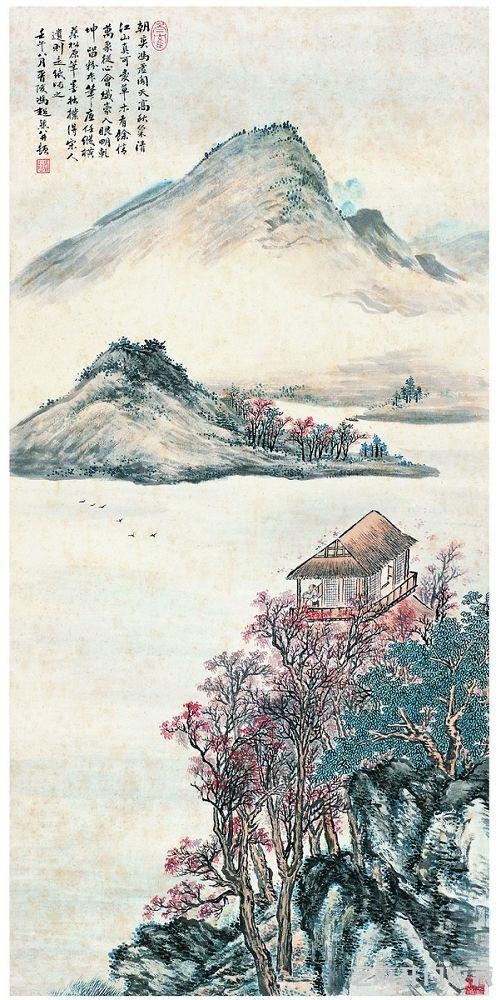 冯超然二十五幅山水作品画欣赏