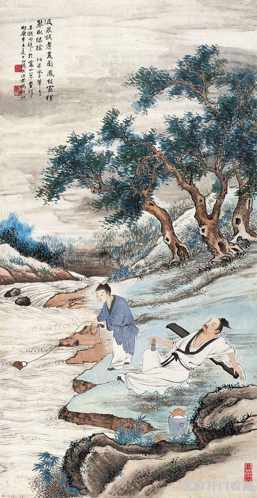 冯超然二十五幅山水作品画欣赏