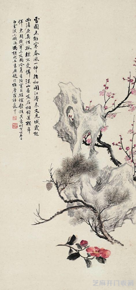 冯超然山水人物作品欣赏