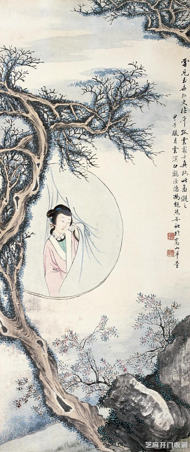 冯超然山水人物作品欣赏
