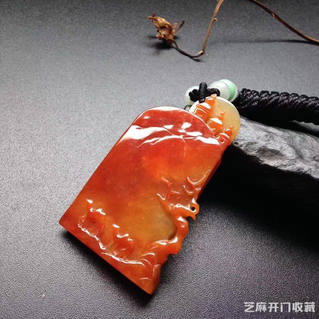经典红翡瑞丽工雕刻作品，最后一块你肯定没见过