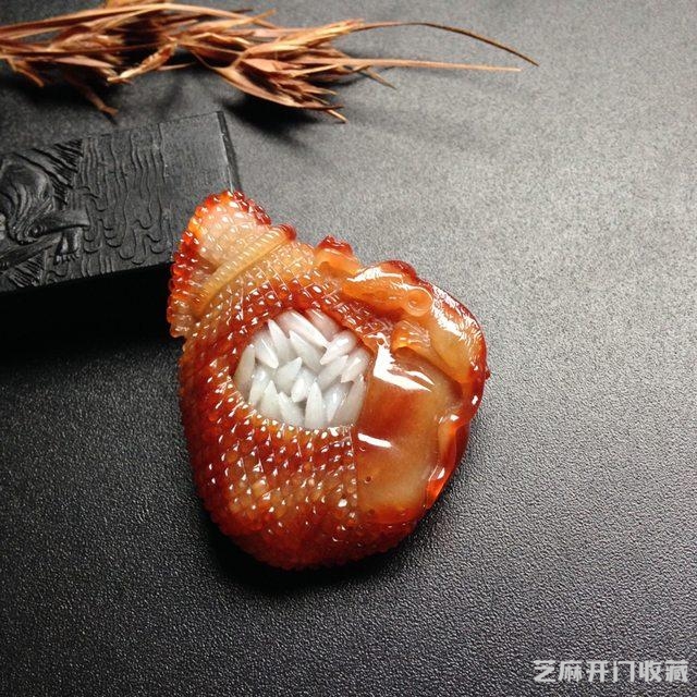 经典红翡瑞丽工雕刻作品，最后一块你肯定没见过