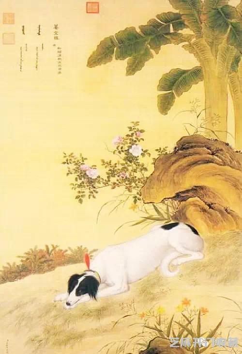 郎世宁十犬图欣赏