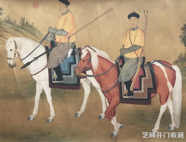 清 郎世宁《狩猎图》长卷