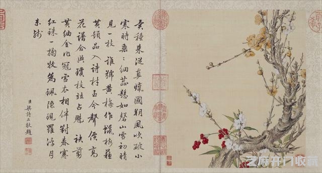 清代郎世宁花鸟图册