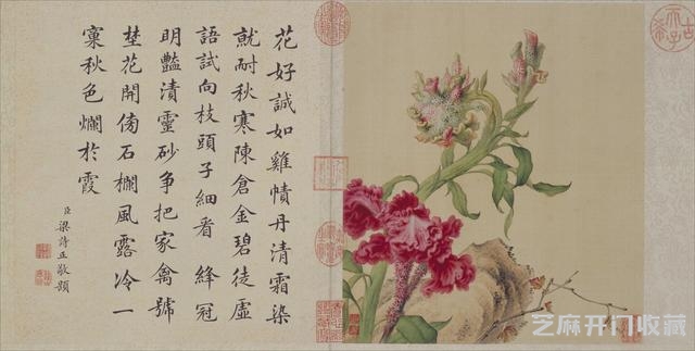 清代郎世宁花鸟图册