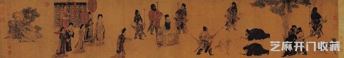 此图传为阎立本所作，人物传神生动
