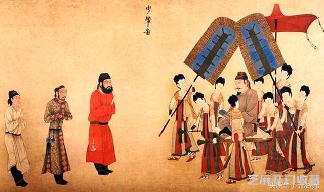 唐代画家阎立本《步辇图》：盛唐对外交往缩影，绘画艺术巅峰之作