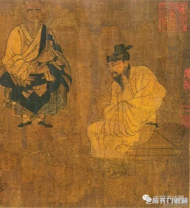 《兰亭序》是这样被骗走的！  阎立本《萧翼赚兰亭图》