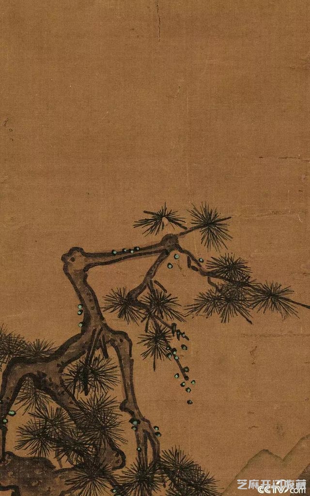 「央视画廊」传世墨迹：一画一境 马远《松寿图》