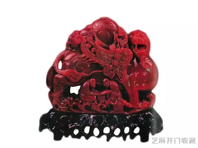 巴林鸡血石|朱砂红