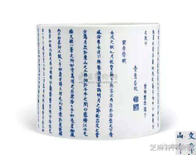 福羲国际拍卖行：康熙青花笔筒历年拍场成交价格