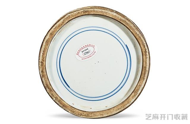 康熙 青花人物故事棒槌瓶
