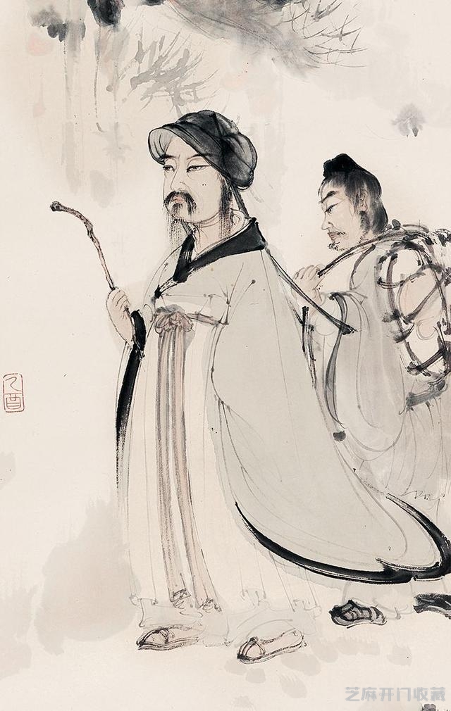 傅抱石《松菊思予》佳作考｜北京荣宝18春