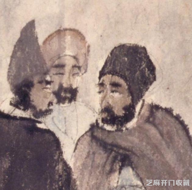 傅抱石《苏武牧羊图》，横幅高清图