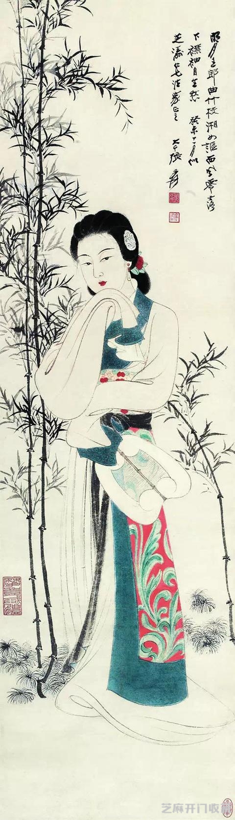 张大千仕女（大图）