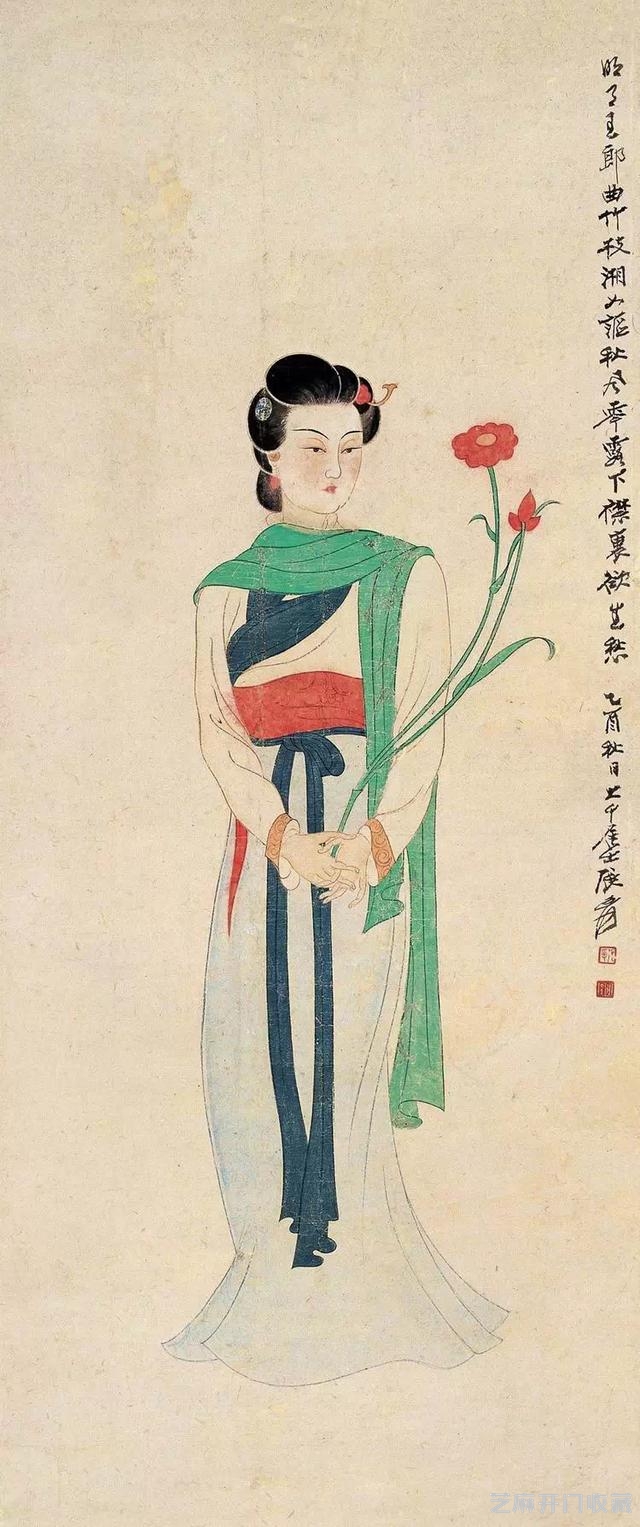 张大千仕女（大图）