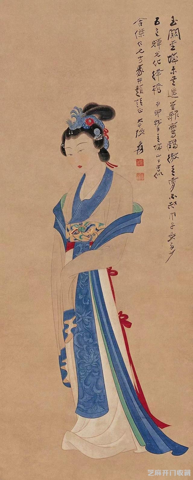 张大千仕女（大图）