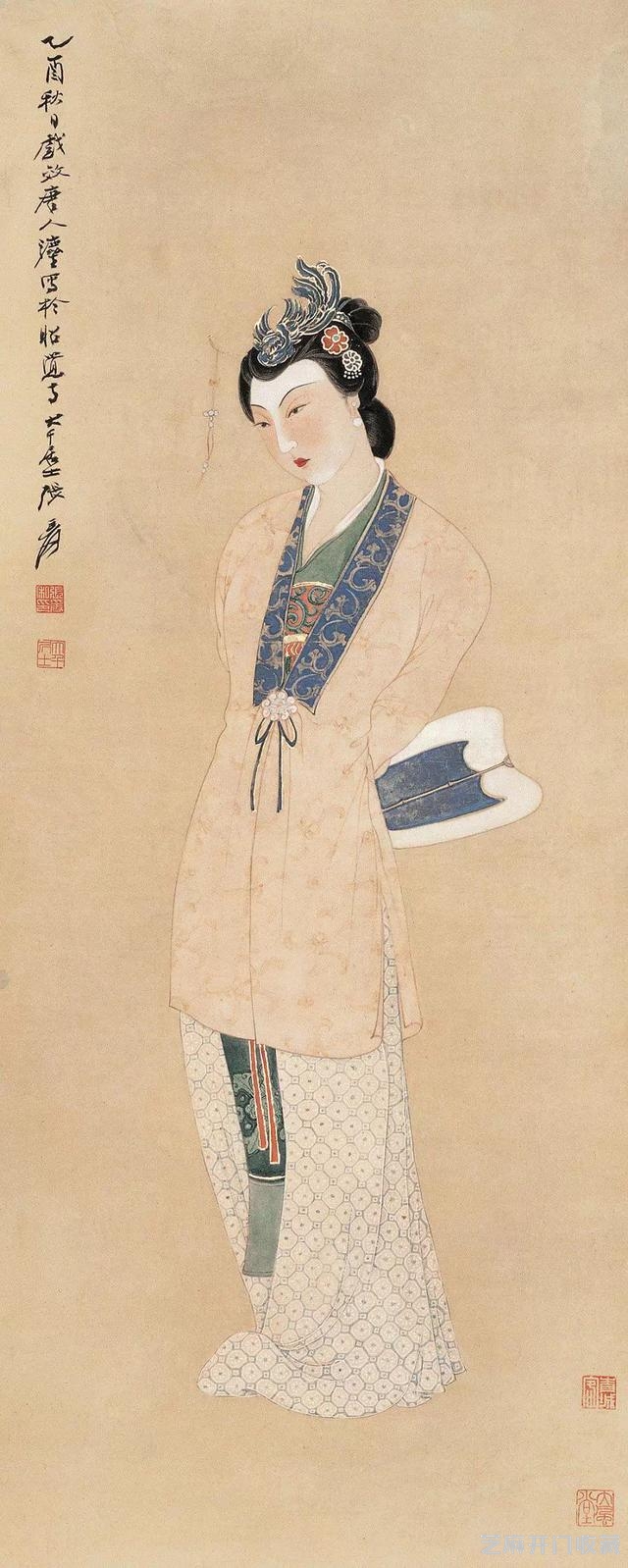 张大千仕女（大图）