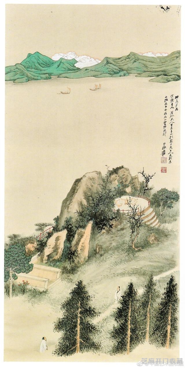张大千《青山別墅》