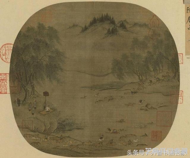 擅人物、蕃马、走兽，多描绘西北少数民族生活——陈居中