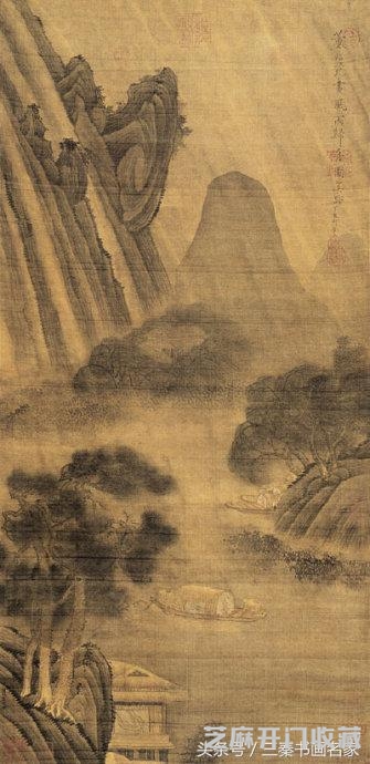 北宋四大山水画家董源关仝荆浩巨然作品真假鉴赏！赝品陶渊明归隐