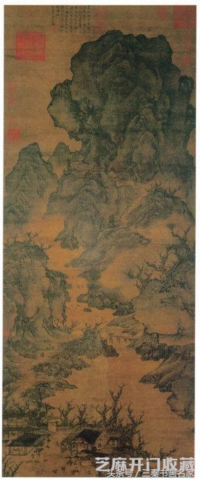 北宋四大山水画家董源关仝荆浩巨然作品真假鉴赏！赝品陶渊明归隐