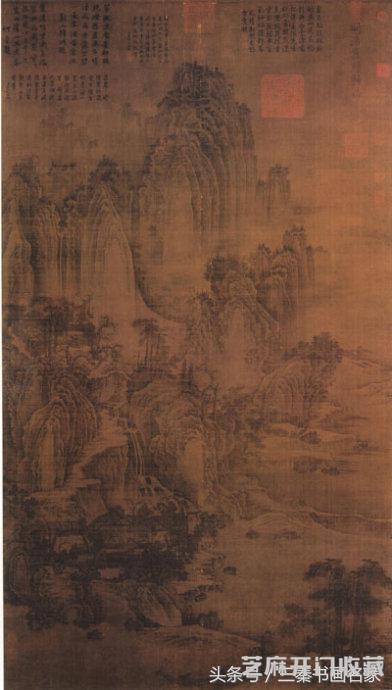 北宋四大山水画家董源关仝荆浩巨然作品真假鉴赏！赝品陶渊明归隐