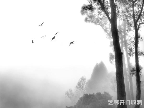 江南董源传巨然，淡墨轻岚为一体
