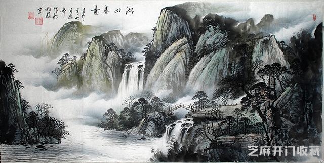 江南董源传巨然，淡墨轻岚为一体