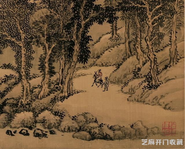 清 · 王翚《仿巨然夏山图笔法》