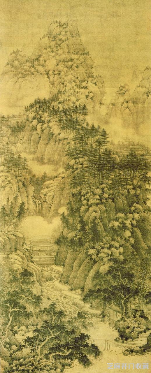 淡墨轻岚，五代宋初，巨然山水画欣赏